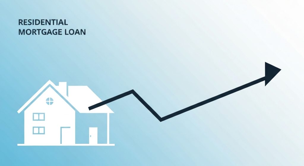 Gráfico de amortização de financiamento imobiliário