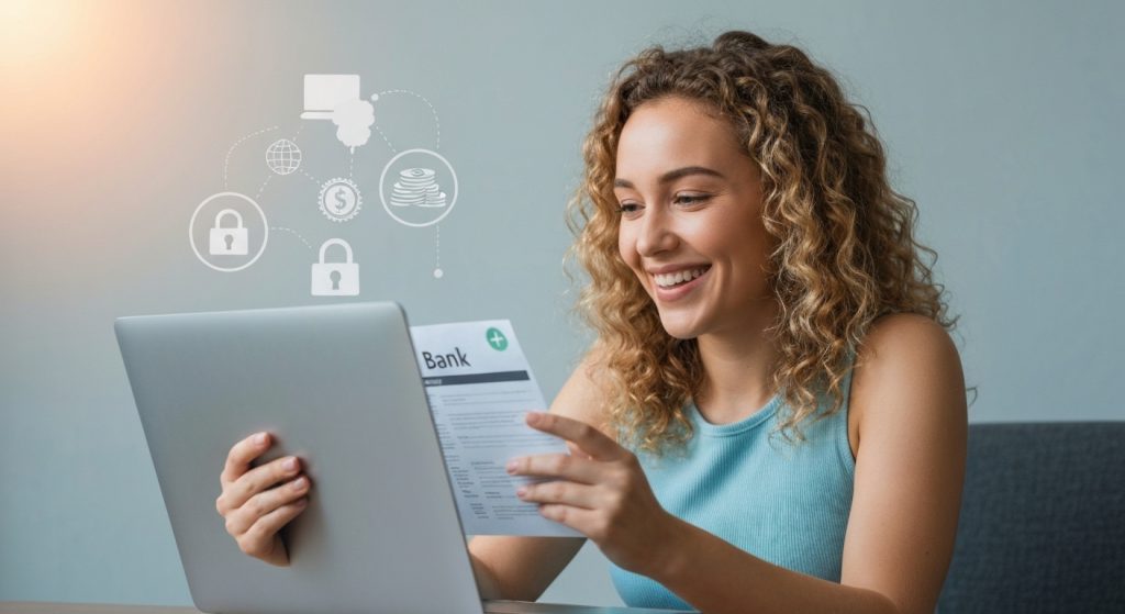 Pessoa comemora alívio financeiro após conseguir crédito