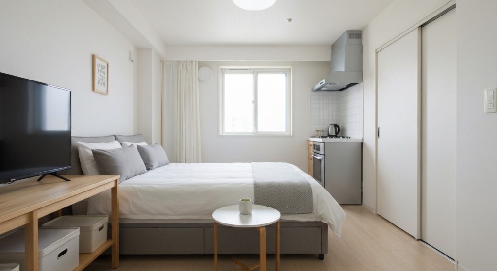 Apartamento pequeno e acolhedor com decoração econômica