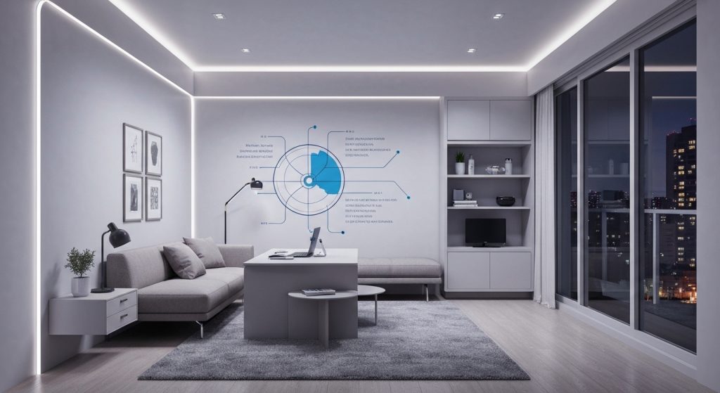 Casa inteligente com inteligência artificial integrada