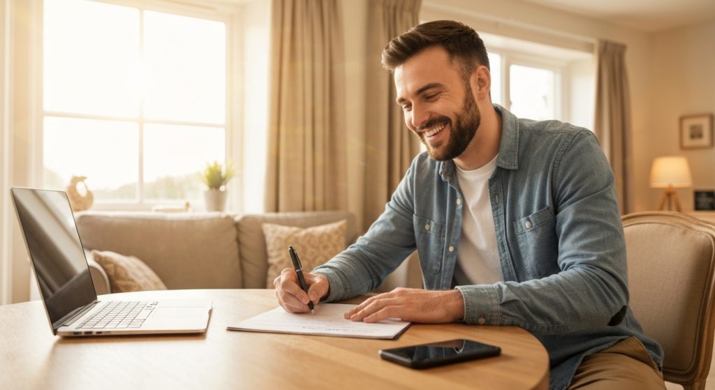 Assinatura de contrato de aluguel por temporada