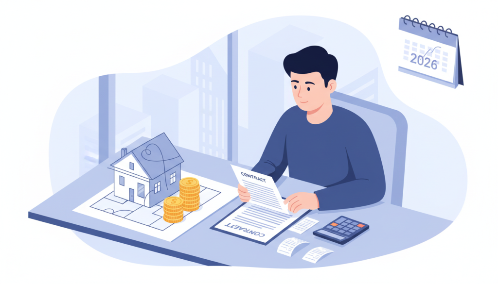 Conceito de custos adicionais na compra de imóvel, com foco em planejamento financeiro.