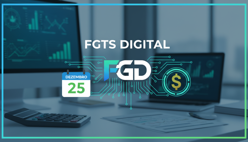Ilustração do FGTS Digital e seu impacto no recolhimento do 13º salário.