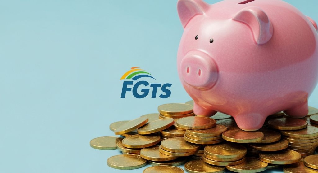 Representação visual de economia e segurança com o FGTS.