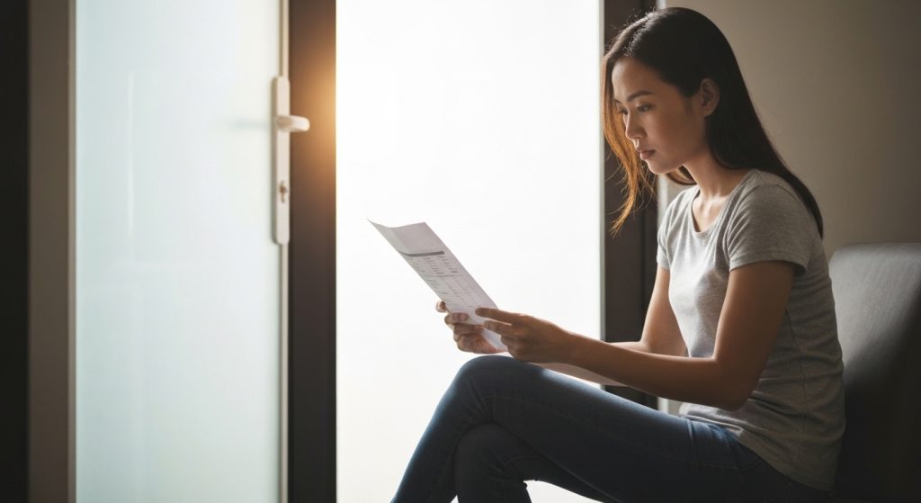 Pessoa buscando financiamento com nome sujo, mas com esperança de aprovação