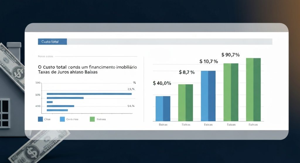 Gráfico comparativo do impacto da taxa Selic nas parcelas de financiamento imobiliário