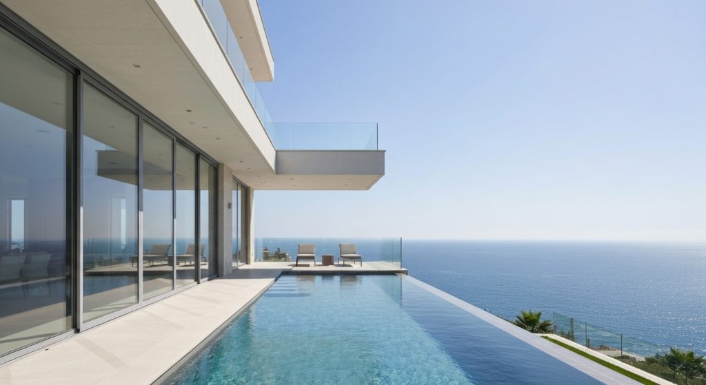 Mansão luxuosa com vista para o mar