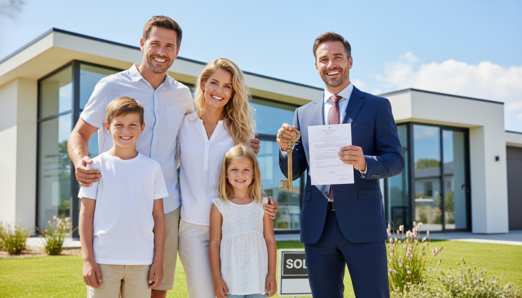 Família realiza sonho da casa própria com financiamento imobiliário.