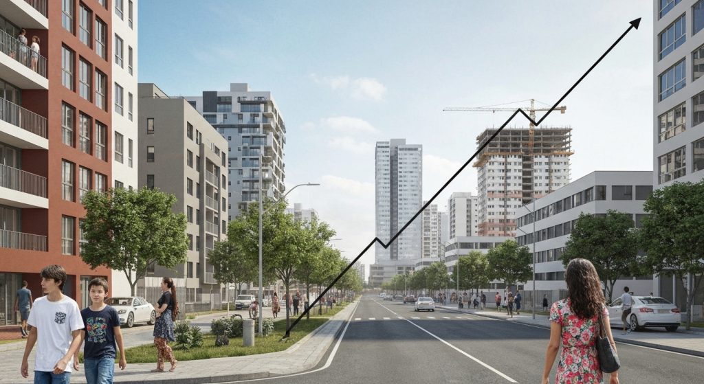 Crescimento urbano e valorização imobiliária com novos comércios