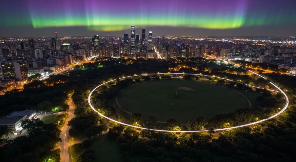 Panorama aéreo do Distrito Federal com foco em áreas de investimento imobiliário