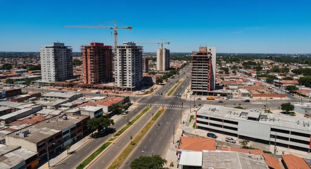 Expansão imobiliária no Distrito Federal com novos edifícios e infraestrutura