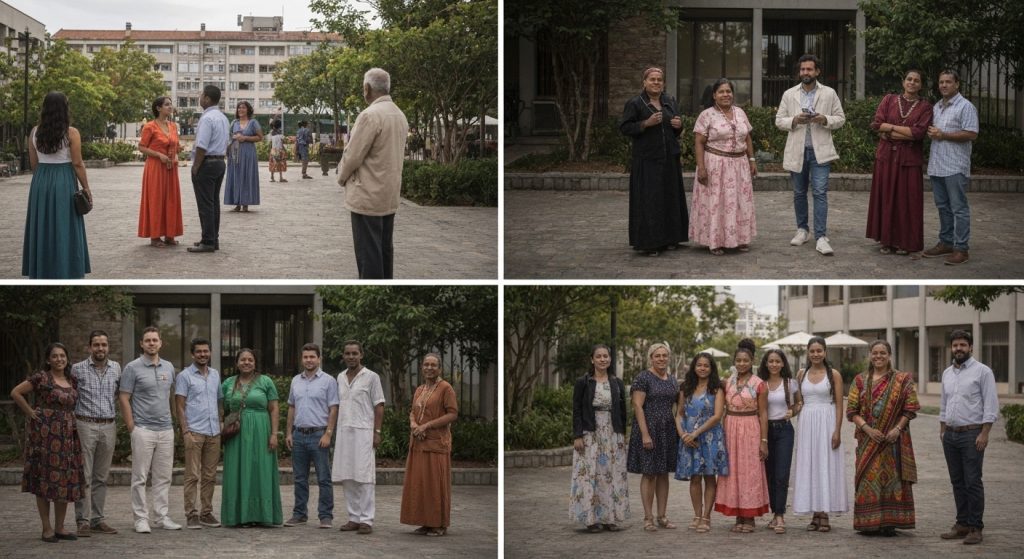 Bairro em desenvolvimento com infraestrutura crescente indicando valorização imobiliária