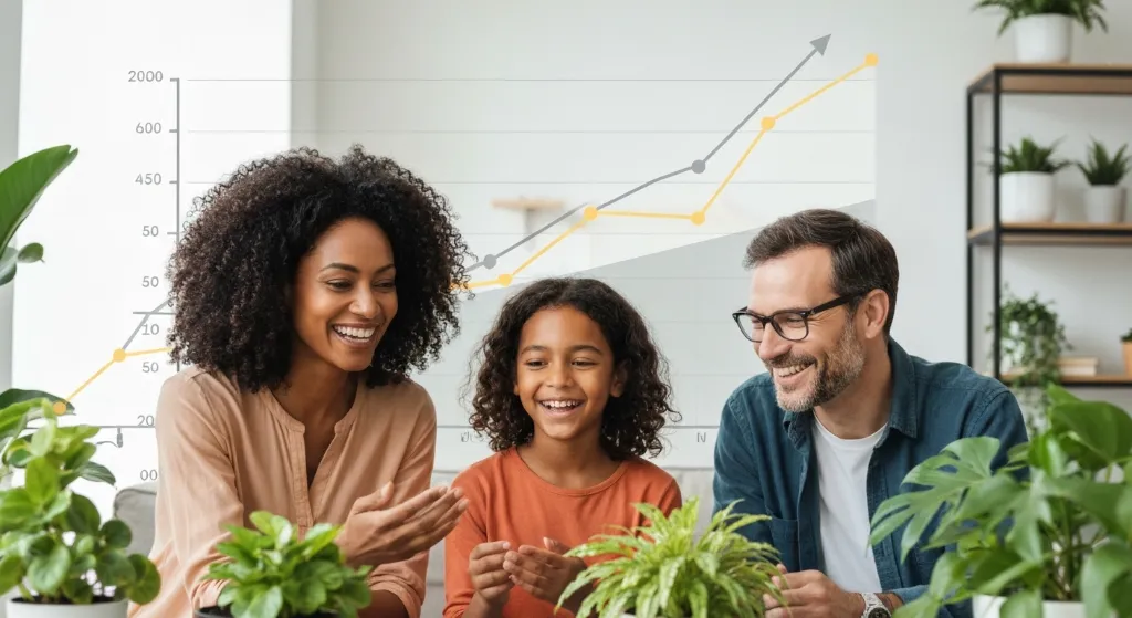 Família planejando financiamento imobiliário com base na renda em 2026