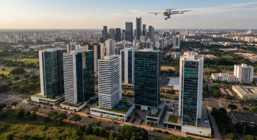 Brasília vista aérea luxuosa em 2026