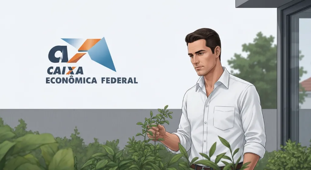 Profissional realizando avaliação de imóvel para financiamento da Caixa Econômica Federal.