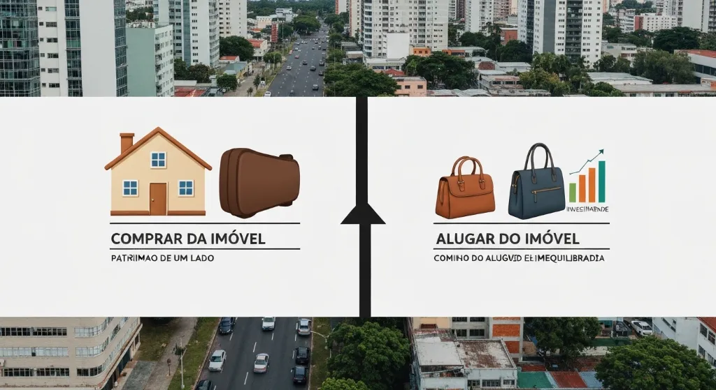 Comparativo entre comprar e alugar imóvel para estabilidade em 2026
