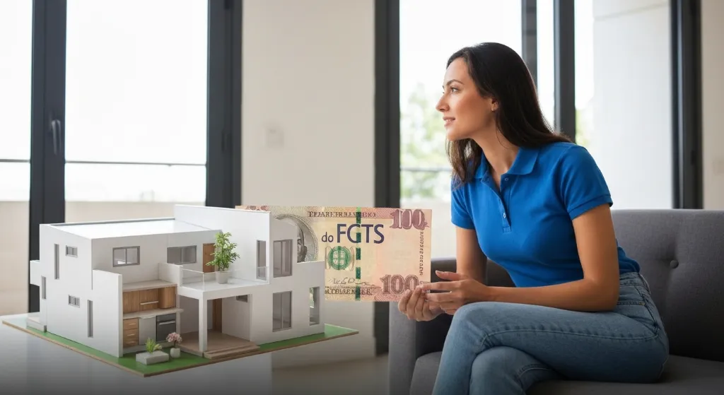 Pessoa planejando a compra de um imóvel utilizando FGTS