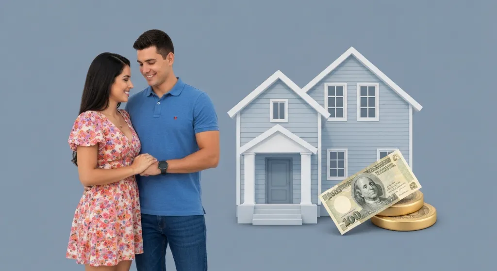 Casal planejando comprar imóvel com FGTS