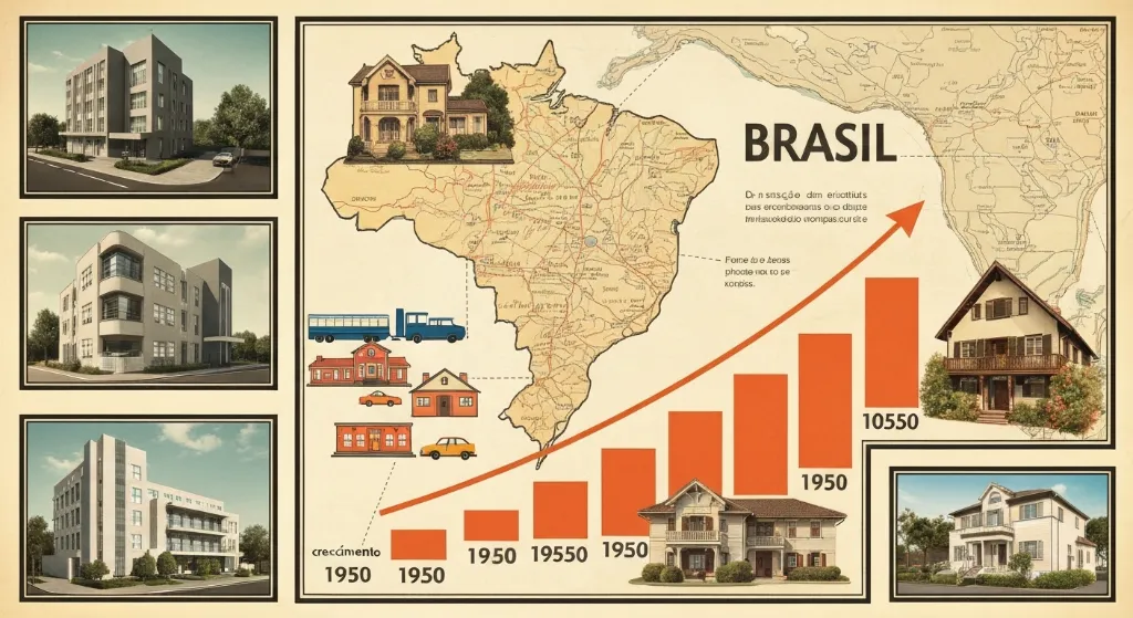Representação visual dos fatores de valorização de imóveis no mercado imobiliário brasileiro.