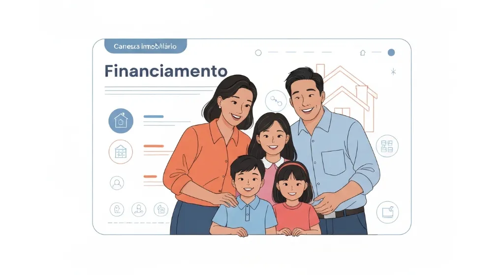 Família celebra a conquista da casa própria através de financiamento imobiliário