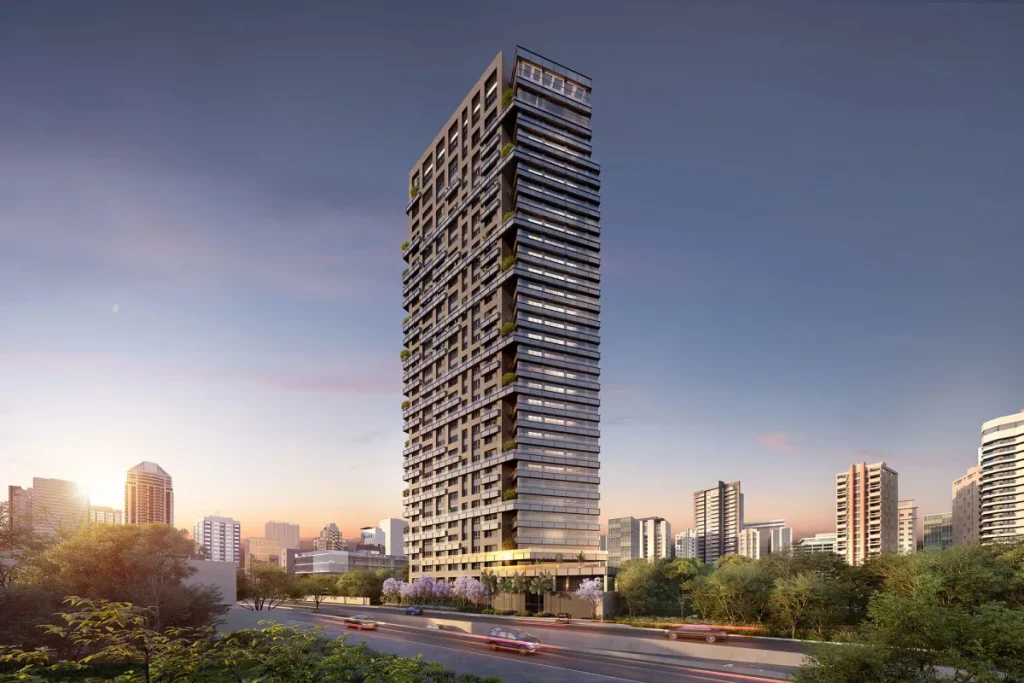 Edifício residencial de luxo em São Paulo, cenário de suposto esquema de propina.