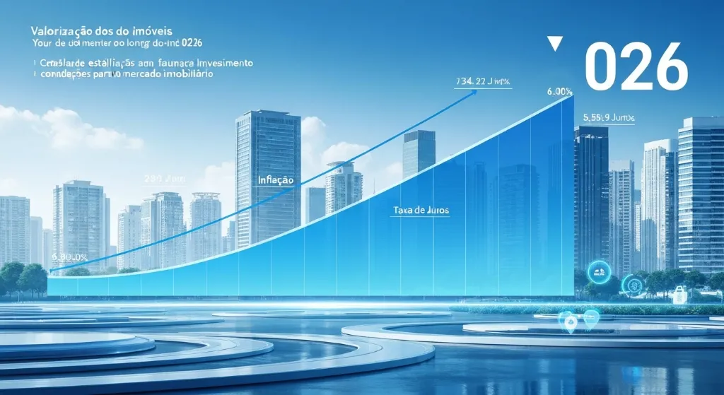 Mercado imobiliário em 2026 com projeções de crescimento e influências econômicas.