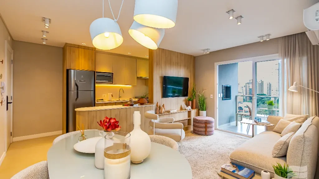 Empreendimento imobiliário de alto padrão em Curitiba com arquitetura moderna e áreas verdes.