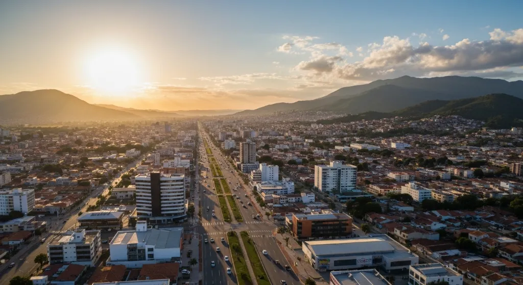 Expansão imobiliária em cidade de médio porte no Brasil