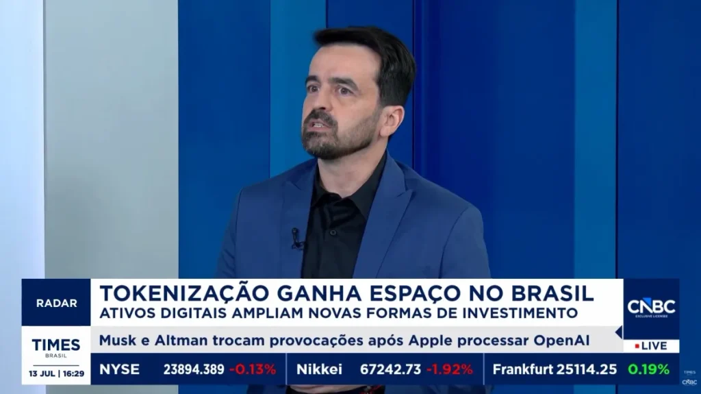 Felipe Lima, CEO da Âmbar, em entrevista sobre tokenização de ativos