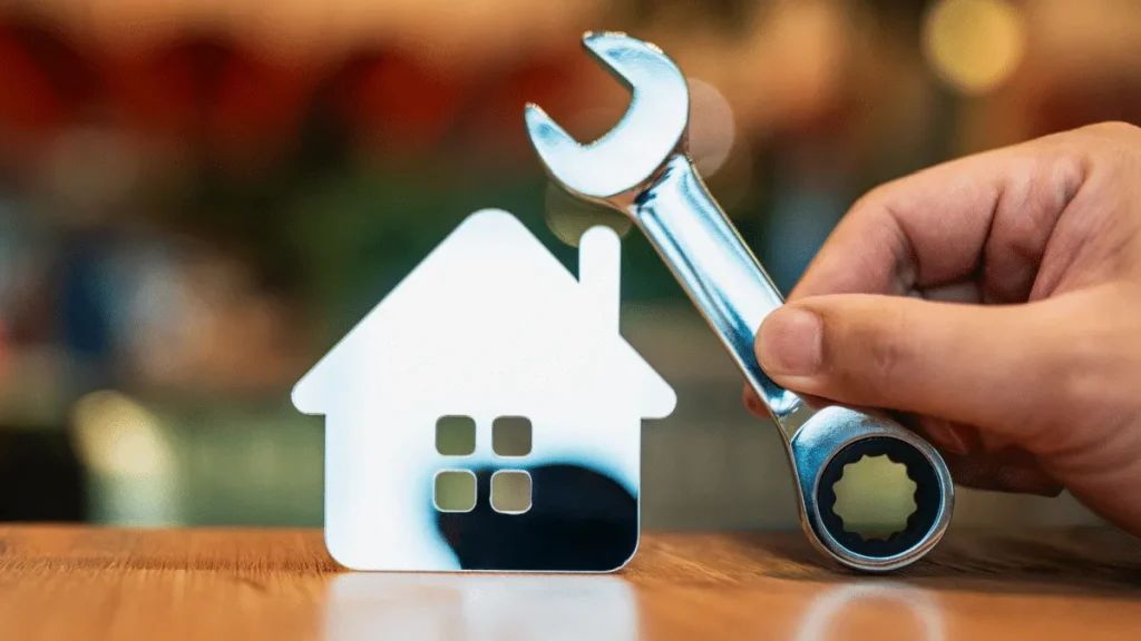 Casa sendo reformada com o programa Reforma Casa Brasil